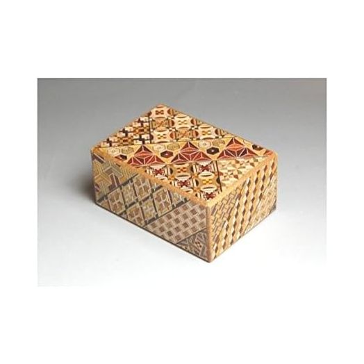 Uncommon Treasures Japanese Yosegi Puzzle Box 4-Sun 14 Moves