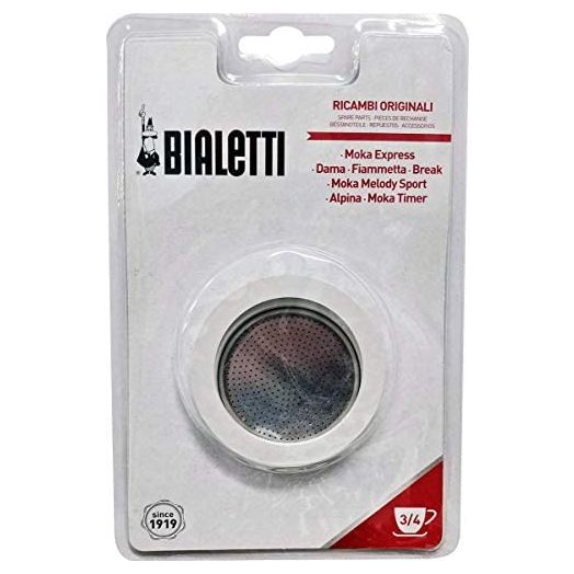 Bialetti Replacement Gasket and Filter For 3 Cup Stovetop Espresso Coffee Makers