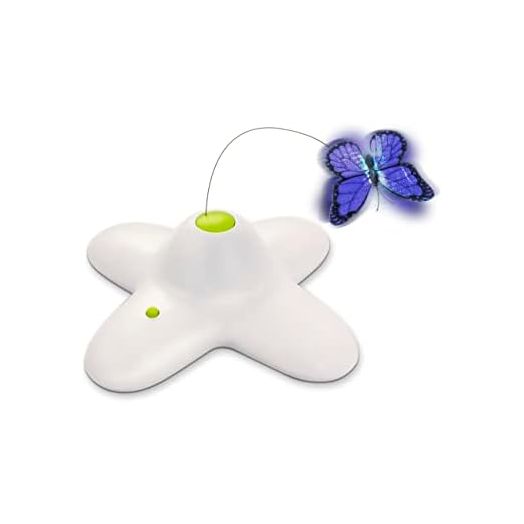 ALL FOR PAWS Cat Toys Interactive Butterfly Flutter Bug Cat Automatic Toy Stimulating Kitty Toys Enrichment for Indoor Cats