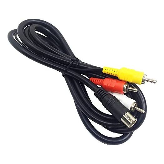 AFUNTA 6 Feet Standard AV Cable RCA Connection Cord Compatible Sega Genesis 2 & 3