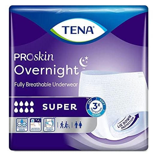 Tena Overnight Super Adult Underwear Pull On X-Large Disposable Heavy Absorbency, 72427 - Case of 48