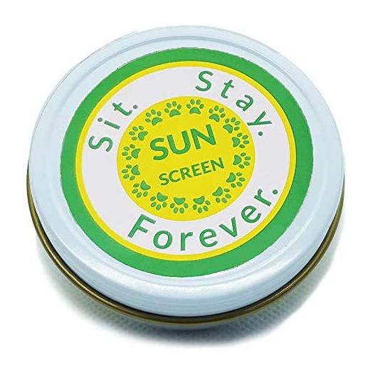SIT. STAY. FOREVER. SAFETY FIRST PET PRODUCTS Organic Sunscreen & Moisturizer for Dogs and Cats, 2 oz, All Natural, Waterproof, Red Raspberry Seed, Carrot Seed and Hemp Oils, Made in Maine