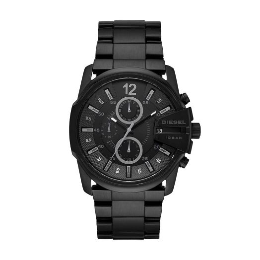 Diesel Master Chief Stainless Steel Chronograph Men's Watch, Color: Black (Model: DZ4180)