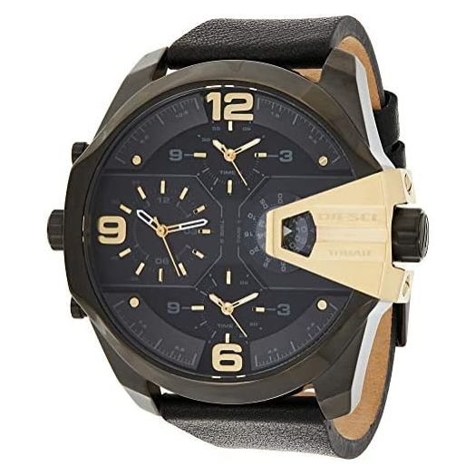 Diesel Men's Uber Chief Multi-Movement Watch with Aviation Inspired crownguard