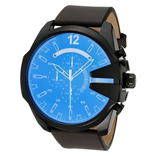 Diesel Men's Mega Chief Brown Leather Watch DZ4401