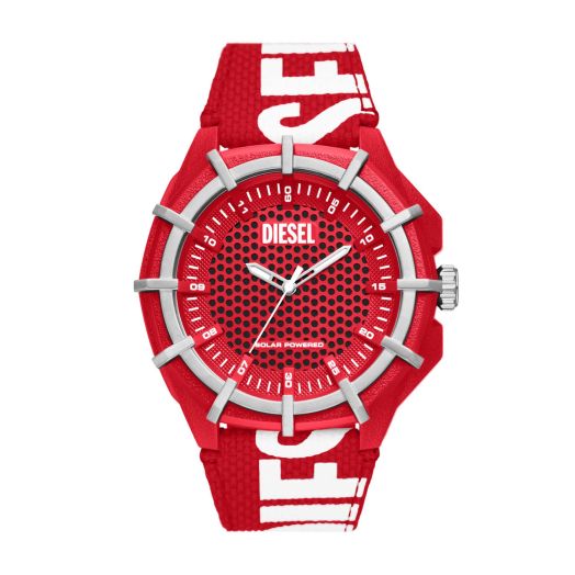 Diesel Framed Men's Sports Watch with Lightweight Nylon Case and Silicone Band