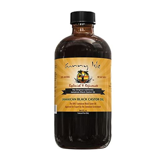 Sunny Isle Jamaican Black Castor Oil, 8 fl. oz., 100% Natural Treatment for Hair, 4 Fl Oz