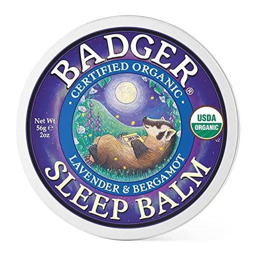 Badger - Sleep Balm, Lavender & Bergamot, Natural Sleep Balm, Scented Relaxing Balm for Children and Adults, Calming Night Balm, Organic Sleep Balm, 2 oz