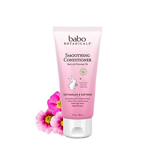 Babo Botanicals Smoothing Conditioner with Natural Berry and Evening Primrose Oil, Citrus, 6 Fl Oz