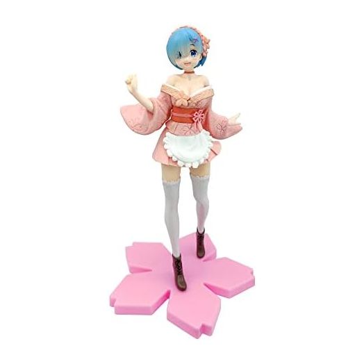 Anime Figure Re Zero Rem Figures Sakura Cute Anime Girl Action Figure Kawaii Neko Statues Model PVC Toy Desk Decor Collection Ornaments Birthday Gift for Kids