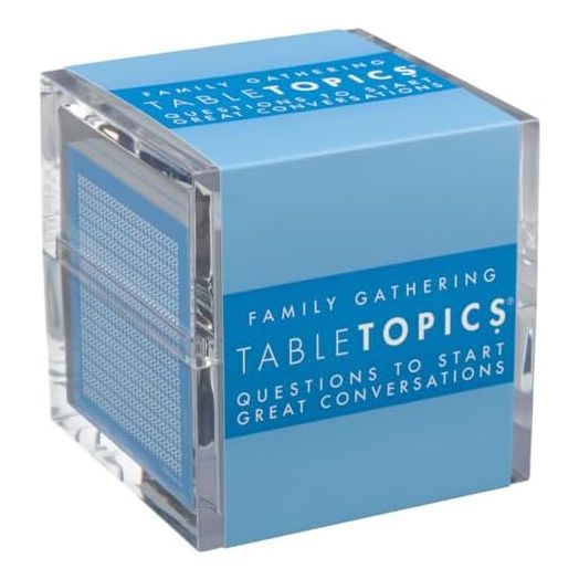TableTopics Family Gathering - 135 Conversation Starter Question Cards for Family Parties & Reunions to Share Family Stories & Increase Bonding