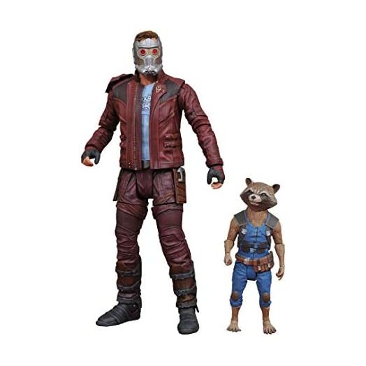 DIAMOND SELECT TOYS Marvel Select Guardians of The Galaxy 2 Star-Lord & Rocket Action Figure