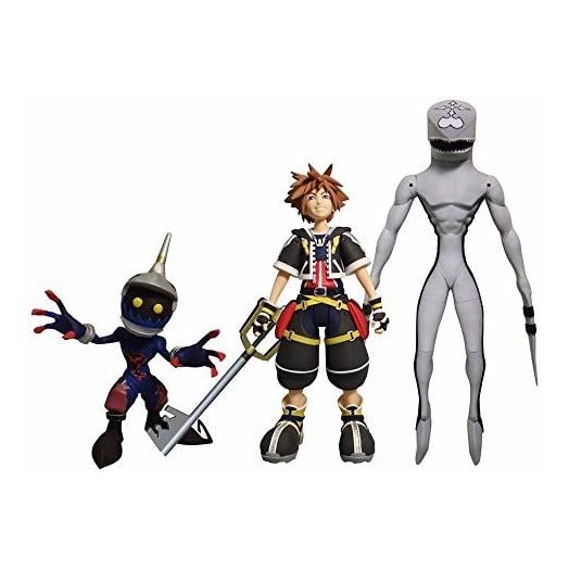 DIAMOND SELECT TOYS Kingdom Hearts Select: Sora, Dusk, & Soldier Action Figure Set