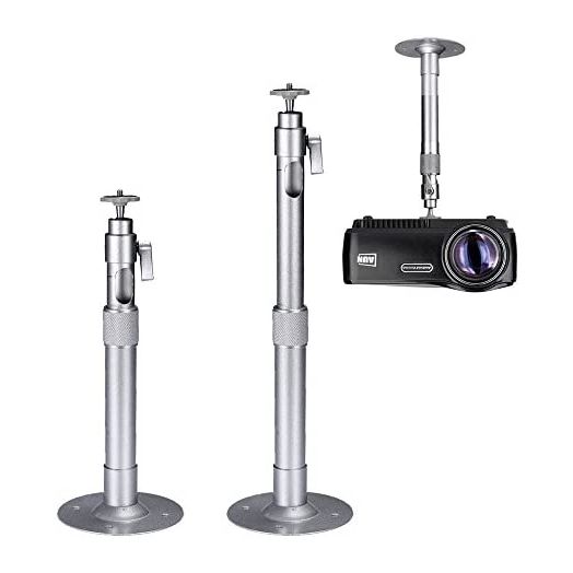 Projector Ceiling Mount, Projector Stand, Assome Universal Extendable Video Projector Wall Mount Bracket with Adjustable Height, 3 Screw Model