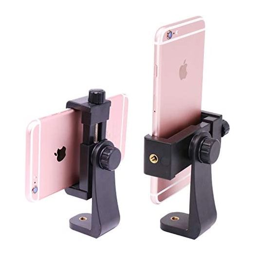 Ulanzi Phone Tripod Adapter Mount, Adjustable Cell Phone Holder, Universal Smartphone Clamp, Vertical Horizontal Bracket for iPhone 11 Pro Max XS Max X 8 Plus Samsung Google OnePlus Ring Light Selfie