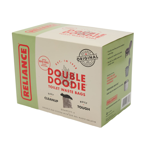 Reliance Products Double Doodie Toilet Waste Bags (6-Pack)