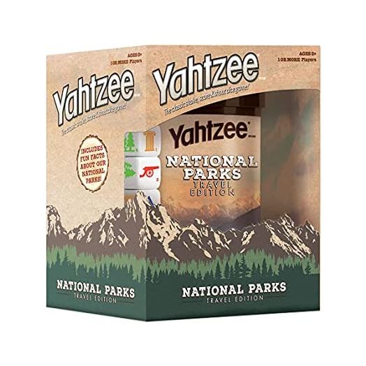 YAHTZEE National Parks Travel Edition, Classic Yahtzee Dice Game with a National Parks Theme