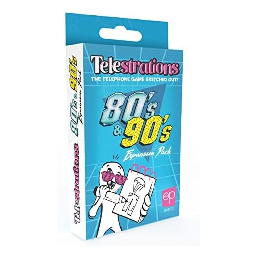 Telestrations 80s/90s Expansion Pack | Featuring 600 Totally Awesome Words, Phrases, and References | Great New Addition to Telestrations Party Game
