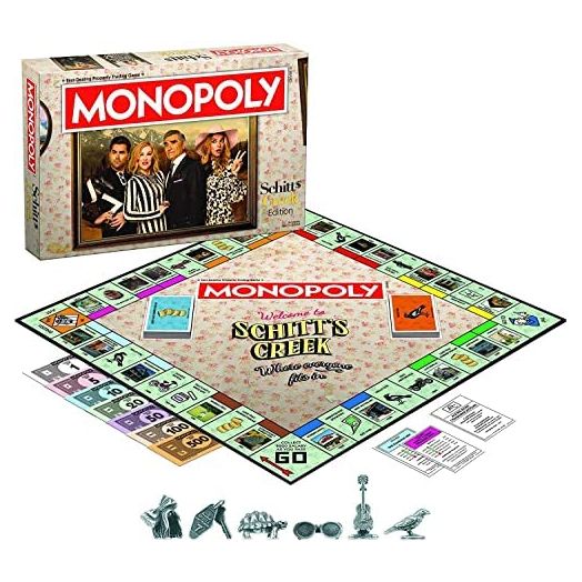 Monopoly Schitt's Creek, Game Tokens Include Bebe Crow, Patrick's Guitar, Rosebud Motel Key & More