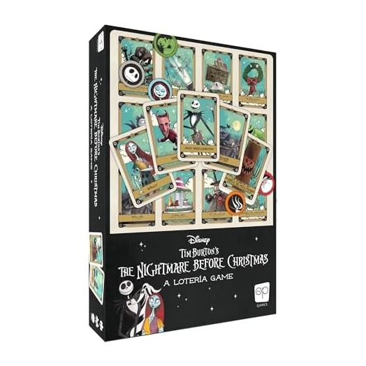 Lotería: Disney Tim Burton’s The Nightmare Before Christmas | Traditional Loteria Game | Bingo Style, Featuring Custom Artwork & Illustrations | Inspired by Spanish Words & Mexican Culture