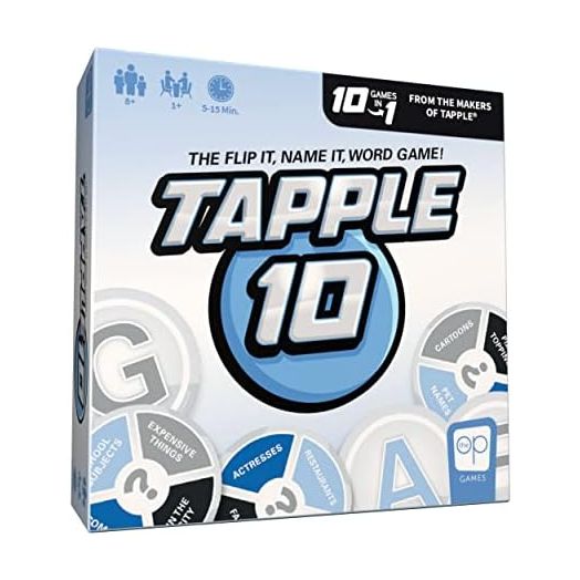 USAopoly Tapple 10 | Featuring 10 Different Games in 1 | Fast-Paced Fun Family Card Game in Portable Packaging | 1 or More Players, Ages 8+