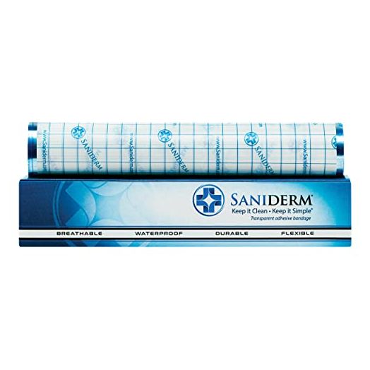 Saniderm Tattoo Aftercare Bandage, Transparent Adhesive Bandage, 1 Personal Roll