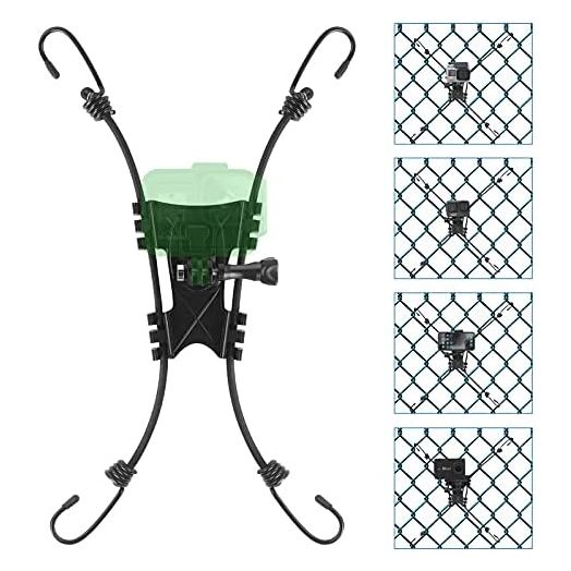 SOUCOR Net/Fence Mount Camera Backstop Compatible with GoPro Action Cameras and One X2,Smart Phones ,Mevo Start, and Other Action Cameras for Softball, Tennis,Baseball, and Football Games Recording