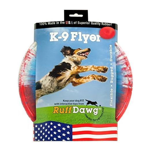 Ruff Dawg K9 Flyer Rubber Dog Toy Large Assorted Colors