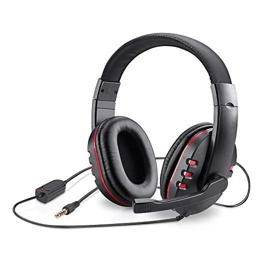 Picozon Gaming Headset Headphone with Microphone for PS5, PS4, Nintendo Switch, Playstation 4, Playstation 5, Playstation Vita, Mac, Laptop, Tablet, Computer, Mobile Phones (3.5mm Plug)