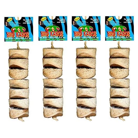 Wesco Pet Original Bird Kabob Shreddable Bird Toy (4 Pack)