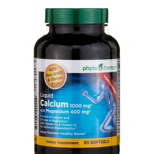 Phyto Therapy Liquid Calcium with Magnesium 1000 mg / 400 mg - 90 Softgels