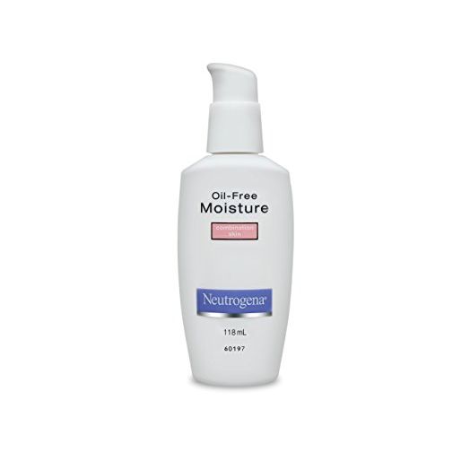 Neutrogena Oil Free Moisture Glycerin Face Moisturizer & Neck Cream Derived from Castor Oil, Lightweight, Oil Absorbing, Soft Natural Matte Finish Facial Moisturizer Lotion, 4 fl. oz