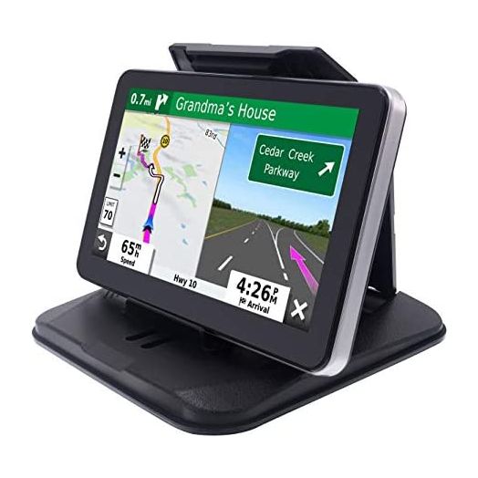 iSaddle Dashboard GPS Mount Holder - Universal Dashbaord Phone Tablet PC Navigation Holder for Garmin Nuvi Tomtom iPhone iPad Galaxy Yoga Android Fits 4.3"-9.6" GPS & Smartphone Friction Mount Holder