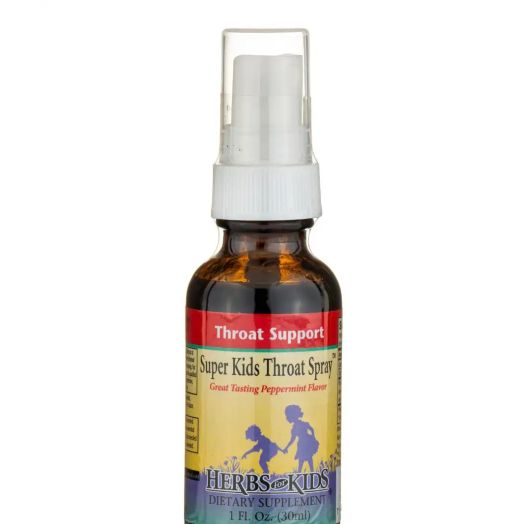 Herbs for Kids Super Kids Throat Spray, Peppermint Flavor - 1 fl. oz (30 ml)