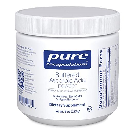 Pure Encapsulations - Buffered Ascorbic Acid Powder - Vitamin C Supplement for Sensitive Individuals - 8 Ounces