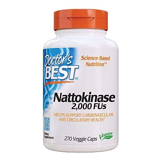 Doctor's Best Nattokinase, Non-GMO, Vegan, Gluten Free, 270 Veggie Caps