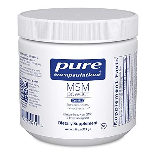 Pure Encapsulations - MSM Powder - Hypoallergenic Supplement Supports Joint, Immune, and Respiratory Health - 8 Ounces