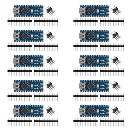 AITRIP 10pcs for Nano V3.0 Micro Controller Module,ATmega328P Moudle Nano Board CH340 Without USB Cable Compatible with Arduino Nano V3.0