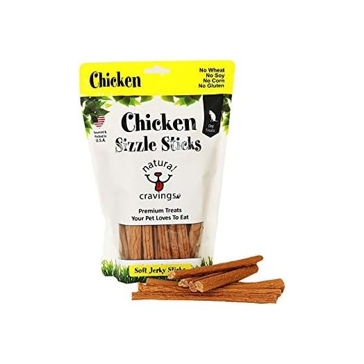 Sizzle Sticks Jerky Dog Treats | 12 oz. Bag | Product of USA - Smells Great | Chicken