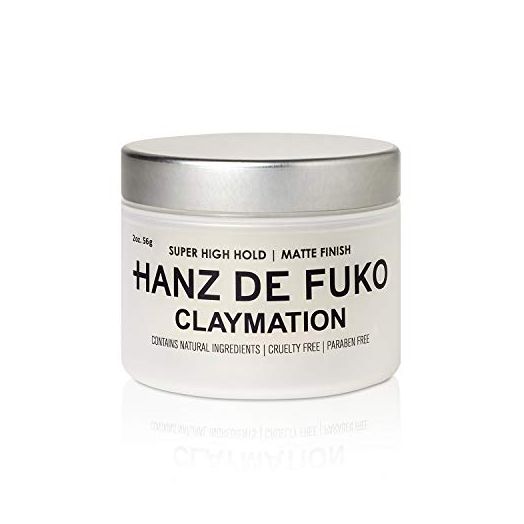 Hanz de Fuko Claymation – Premium Men’s Hair Styling Clay – Super High Hold, Matte Finish – Certified Organic Ingredients, 2 oz.