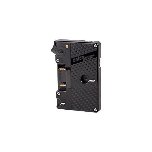 Wooden Camera Gold Anton Bauer Mount Battery Plate | Adjustable Mount System Attached to Rods | Compatible with Director Monitor Cage | Provides Unregulated 12V Power Plate | Dual D-tap