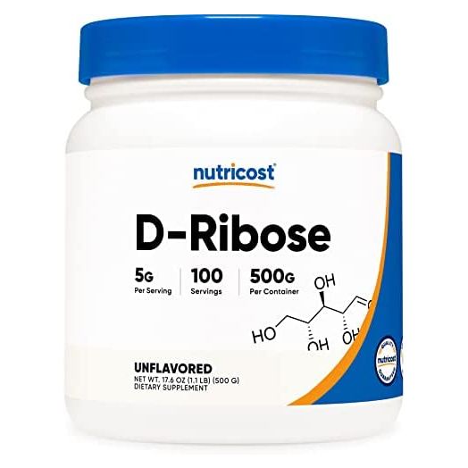 Nutricost D-Ribose Powder 500 Grams - 5000mg Per Serving, Non-GMO (500 Grams)