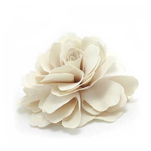 Meilliwish Camellias Flower Hair Clip and Brooch Pin (Cream) (A74)
