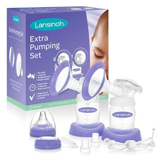 Lansinoh Extra Pumping Set with Breast Pump Parts