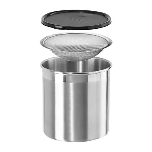 OGGI Cooking Grease Container, 4 Quart, Stainless Steel