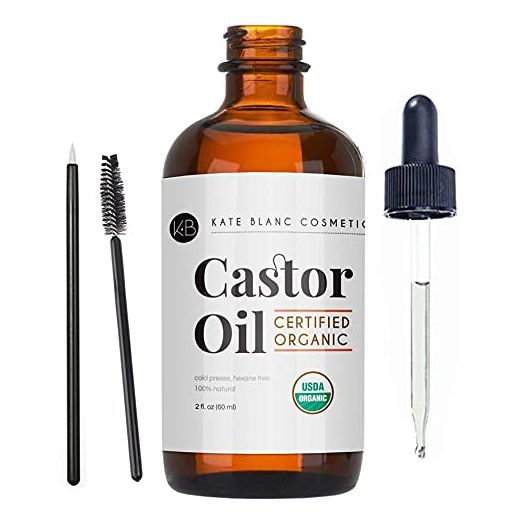 Kate Blanc Cosmetics Castor Oil (2oz), USDA Certified Organic, Cold Pressed