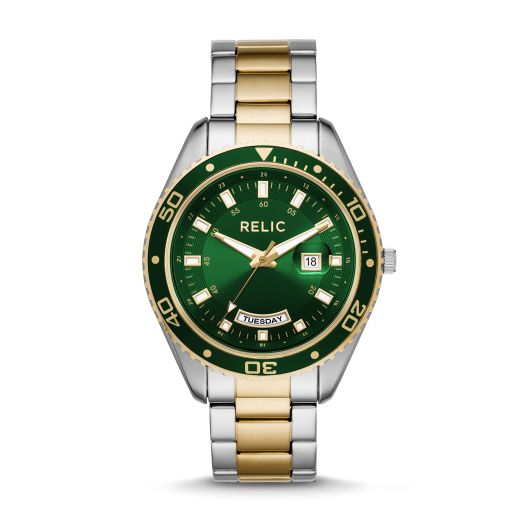 Relic by Fossil Men's Taran Quartz Mixed Metal Sport Watch