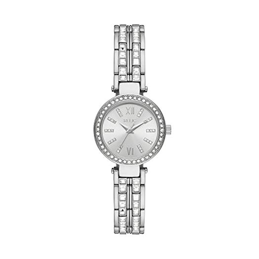 Relic by Fossil Women's Quartz Watch with Alloy Strap, Silver, 12 (Model: ZR34626)