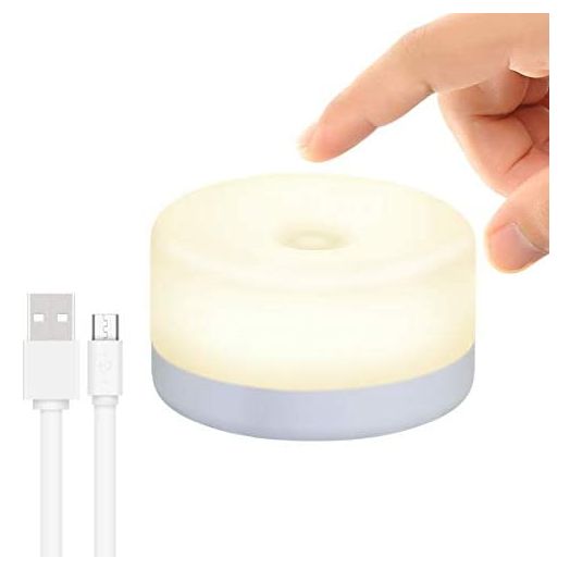 Baby Night Light, RTSU Rechargeable Mini Touch Light, Wireless LED Night Lights for Kids, Portable Bedside Lamp for Breastfeeding, Dimmable Nursery Lamp