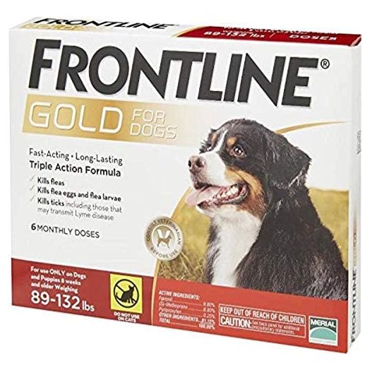 FRONTLINE Gold for Dogs 89132 lbs Red (6 Month)